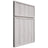 Shiloh Cabinetry Full Overlay Napa Vertical Hickory Plain Cut Cotton Door
