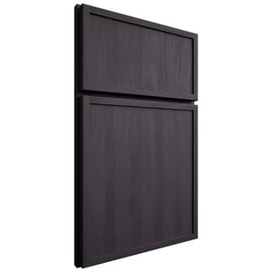 Shiloh Cabinetry Full Overlay Napa Vertical Hickory Plain Cut Harbor Door
