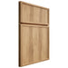 Shiloh Cabinetry Full Overlay Napa Vertical Hickory Plain Cut Natural Door