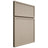 Shiloh Cabinetry Full Overlay Napa Vertical Maple Plain Cut Pebble Door