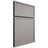 Shiloh Cabinetry Full Overlay Napa Vertical Paintable Dovetail Gray Door