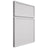 Shiloh Cabinetry Full Overlay Napa Vertical Paintable Polar Door
