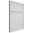 Shiloh Cabinetry Full Overlay Napa Vertical Paintable Pure White Door