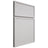 Shiloh Cabinetry Full Overlay Napa Vertical Paintable Repose Gray Door