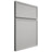 Shiloh Cabinetry Full Overlay Napa Vertical Paintable Unusual Gray Door