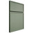 Shiloh Cabinetry Full Overlay Napa Vertical Poplar Plain Cut Moss Door