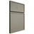 Shiloh Cabinetry Full Overlay Napa Vertical Red Oak Plain Cut Thyme Door