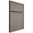Shiloh Cabinetry Full Overlay Napa Vertical Walnut Plain Cut Thyme Door