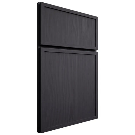 Shiloh Cabinetry Full Overlay Napa Vertical White Oak Plain Cut Harbor Door