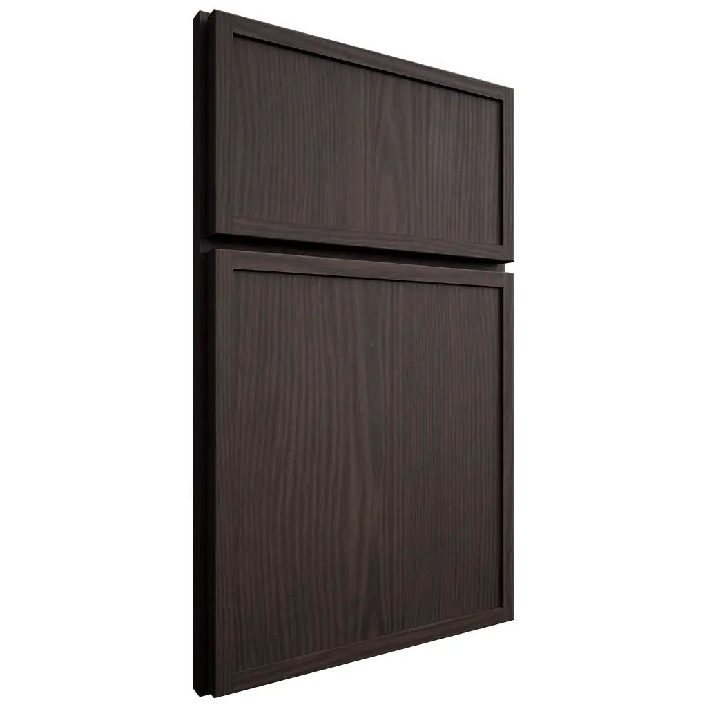 Shiloh Cabinetry Full Overlay Napa Vertical White Oak Plain Cut Morel Door