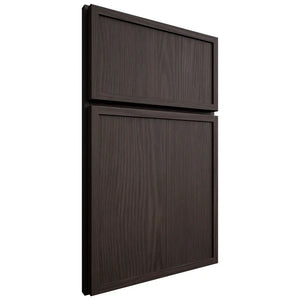 Shiloh Cabinetry Full Overlay Napa Vertical White Oak Plain Cut Morel Door