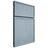 Shiloh Cabinetry Full Overlay Napa Vertical White Oak Plain Cut Sky Door