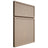 Shiloh Cabinetry Full Overlay Napa Vertical White Oak Plain Cut Straw Door