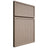 Shiloh Cabinetry Full Overlay Napa Vertical White Oak Plain Cut Whitewash Door