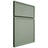 Shiloh Cabinetry Full Overlay Napa Vertical White Oak Rift Cut Moss Door