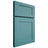 Shiloh Cabinetry Full Overlay New Haven Red Oak Plain Cut Aqua Door