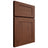 Shiloh Cabinetry Full Overlay New Haven Walnut Plain Cut Rye Door