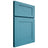 Shiloh Cabinetry Full Overlay New Haven White Oak Plain Cut Aqua Door