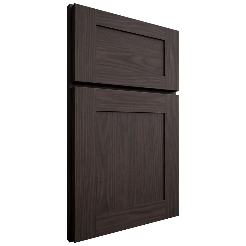 Shiloh Cabinetry Full Overlay New Haven White Oak Plain Cut Morel Door