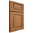 Shiloh Cabinetry Full Overlay Oxford Alder Plain Cut Caramel Door