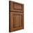 Shiloh Cabinetry Full Overlay Oxford Hickory Plain Cut Burnt Sugar Door
