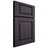 Shiloh Cabinetry Full Overlay Oxford Hickory Plain Cut Harbor Door