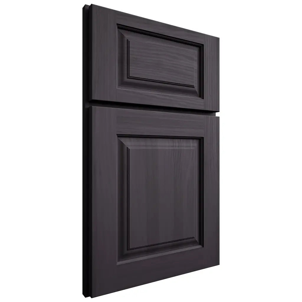 Shiloh Cabinetry Full Overlay Oxford Hickory Plain Cut Harbor Door