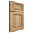 Shiloh Cabinetry Full Overlay Oxford Hickory Plain Cut Natural Door