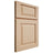 Shiloh Cabinetry Full Overlay Oxford Maple Plain Cut Natural Door