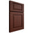 Shiloh Cabinetry Full Overlay Oxford Maple Plain Cut Sable Door