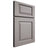 Shiloh Cabinetry Full Overlay Oxford Paintable Dovetail Gray Door