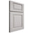 Shiloh Cabinetry Full Overlay Oxford Paintable Mindful Gray Door