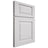 Shiloh Cabinetry Full Overlay Oxford Paintable Polar Door