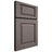 Shiloh Cabinetry Full Overlay Oxford Poplar Plain Cut Heatherstone Door