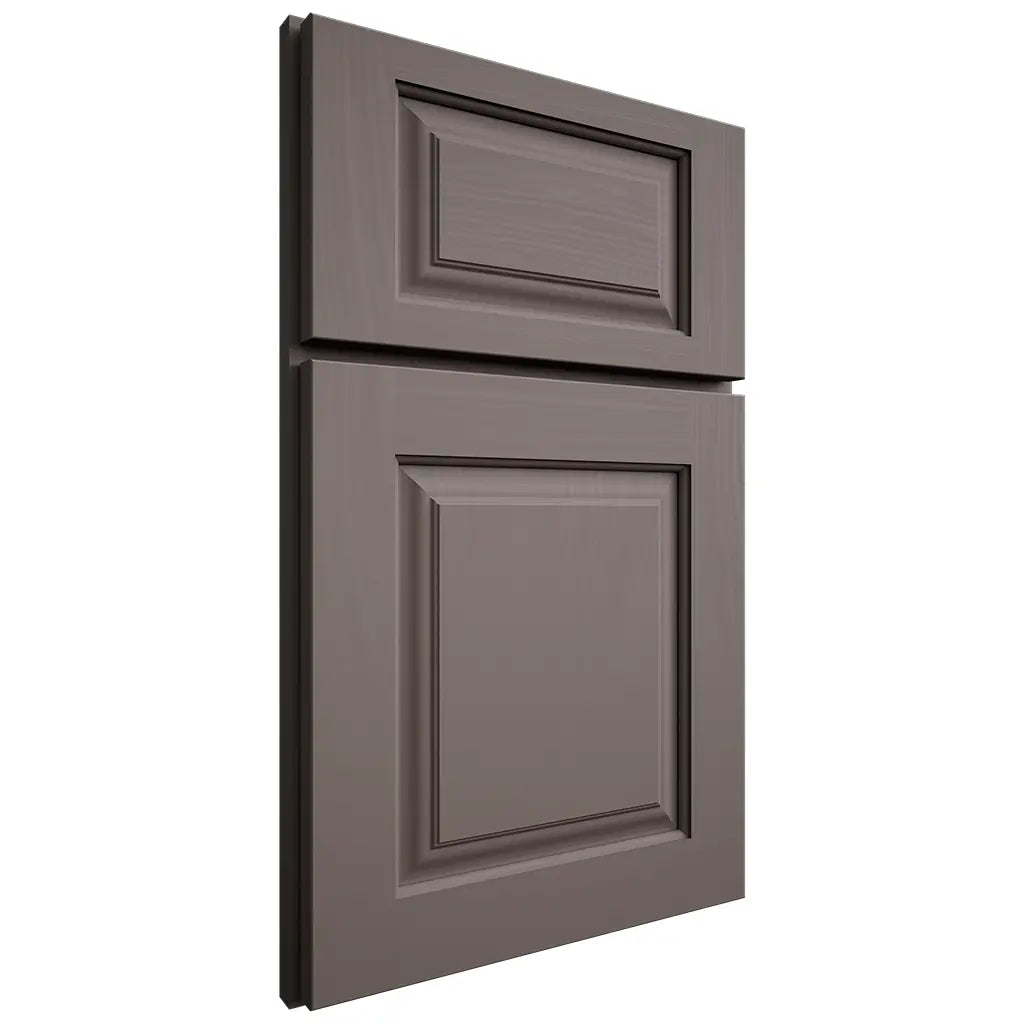 Shiloh Cabinetry Full Overlay Oxford Poplar Plain Cut Heatherstone Door