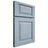 Shiloh Cabinetry Full Overlay Oxford Poplar Plain Cut Sky Door
