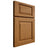 Shiloh Cabinetry Full Overlay Oxford Red Oak Plain Cut Autumn Door
