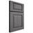 Shiloh Cabinetry Full Overlay Oxford Red Oak Plain Cut Cadet Door