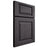 Shiloh Cabinetry Full Overlay Oxford Red Oak Plain Cut Harbor Door