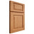 Shiloh Cabinetry Full Overlay Oxford Red Oak Plain Cut Medium Door