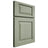 Shiloh Cabinetry Full Overlay Oxford Red Oak Plain Cut Moss Door