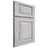 Shiloh Cabinetry Full Overlay Oxford Walnut Plain Cut Stratus Door