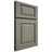 Shiloh Cabinetry Full Overlay Oxford Walnut Plain Cut Thyme Door
