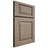Shiloh Cabinetry Full Overlay Oxford White Oak Plain Cut Almond Door