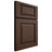 Shiloh Cabinetry Full Overlay Oxford White Oak Plain Cut Braun Door