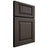Shiloh Cabinetry Full Overlay Oxford White Oak Plain Cut Creekside Door