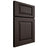 Shiloh Cabinetry Full Overlay Oxford White Oak Plain Cut Morel Door