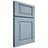 Shiloh Cabinetry Full Overlay Oxford White Oak Plain Cut Sky Door