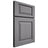 Shiloh Cabinetry Full Overlay Oxford White Oak Plain Cut Sterling Door