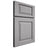 Shiloh Cabinetry Full Overlay Oxford White Oak Plain Cut Stratus Door